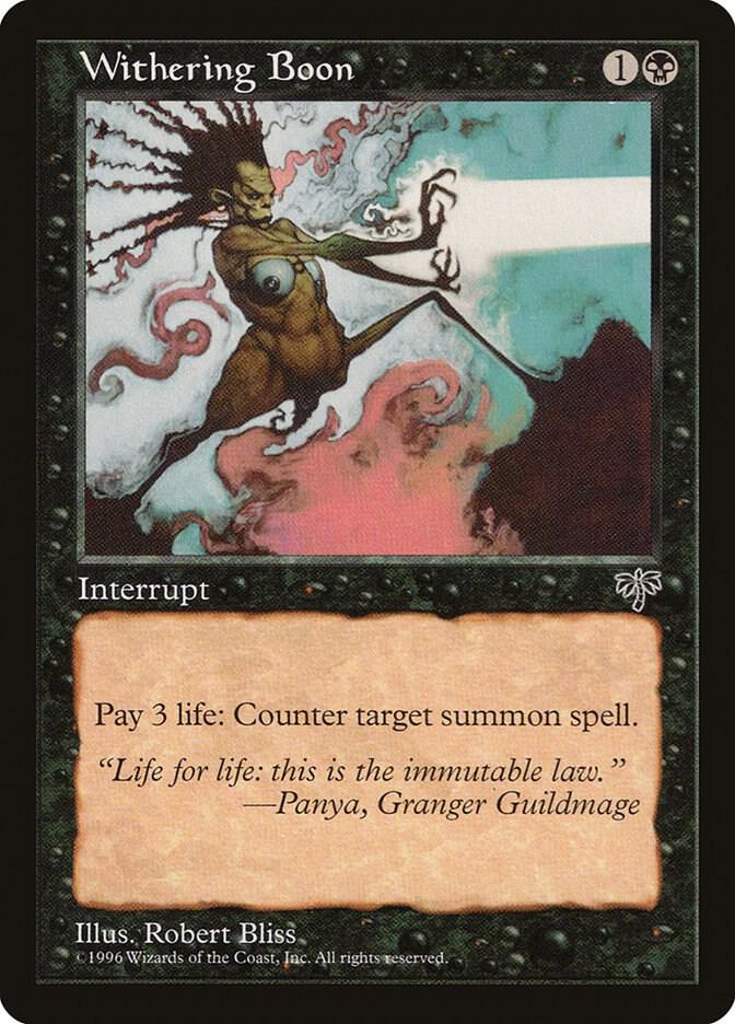 Withering Boon, Mirage #5299