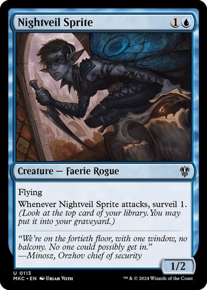 Nightveil Sprite, Commander: Murders at Karlov Manor 113