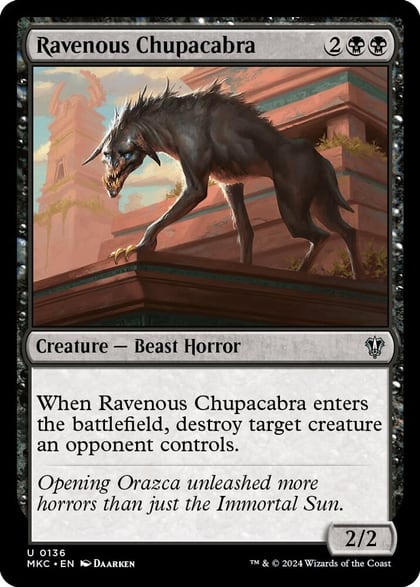 Ravenous Chupacabra, Commander: Murders at Karlov Manor 136