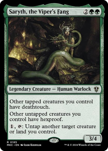 Saryth, the Viper's Fang, Commander: Murders at Karlov Manor 185