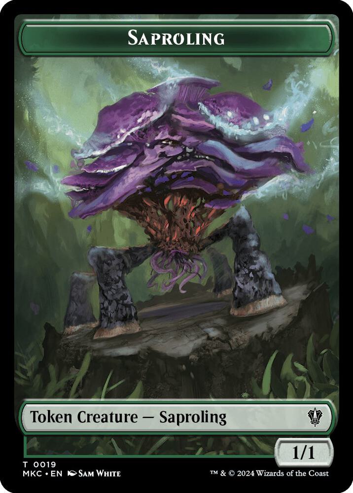 Saproling // Morph Double-Sided Token, Commander: Murders at Karlov Manor 19 // 30