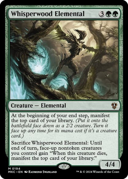 Whisperwood Elemental, Commander: Murders at Karlov Manor 194