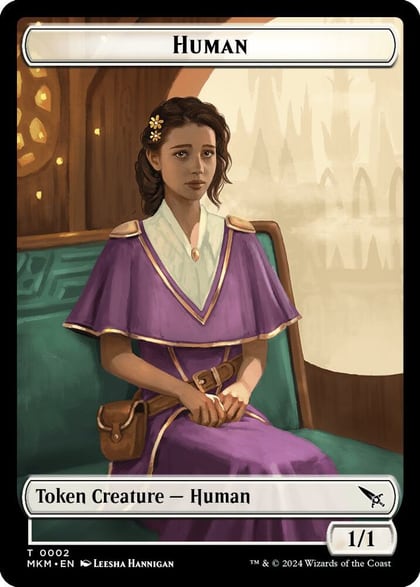 Human // Soldier Double-Sided Token, Commander: Murders at Karlov Manor 2 // 3