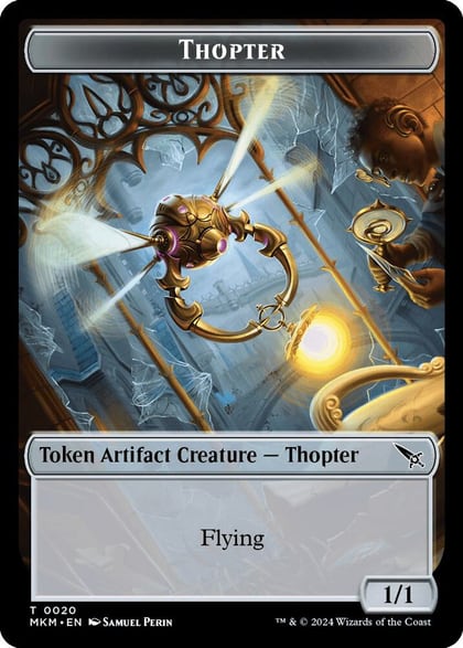 Thopter // Treasure Double-Sided Token, Commander: Murders at Karlov Manor 20 // 26