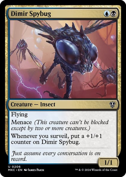 Dimir Spybug, Commander: Murders at Karlov Manor 206
