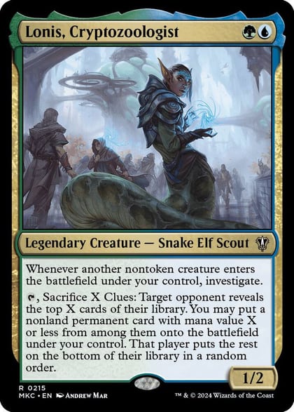 Lonis, Cryptozoologist, Commander: Murders at Karlov Manor 215