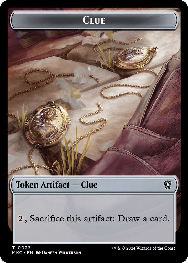 Clue // Food Double-Sided Token, Commander: Murders at Karlov Manor 22 // 24