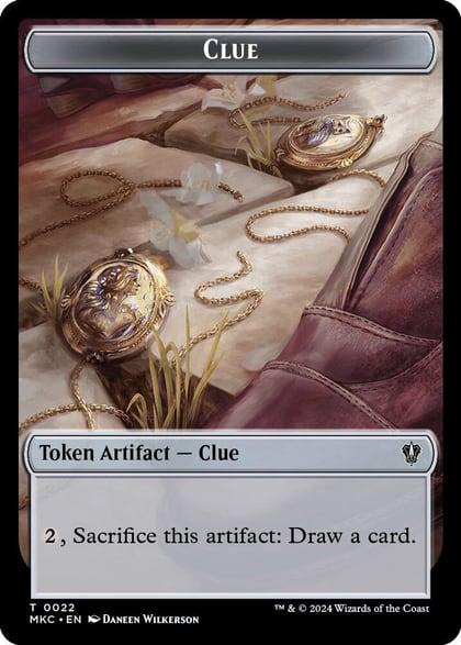 Clue // Food Double-Sided Token, Commander: Murders at Karlov Manor 22 // 24