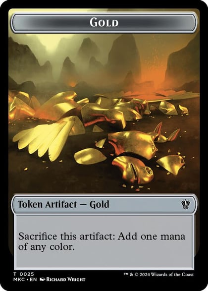 Gold // The Monarch Double-Sided Token, Commander: Murders at Karlov Manor 25 // 31