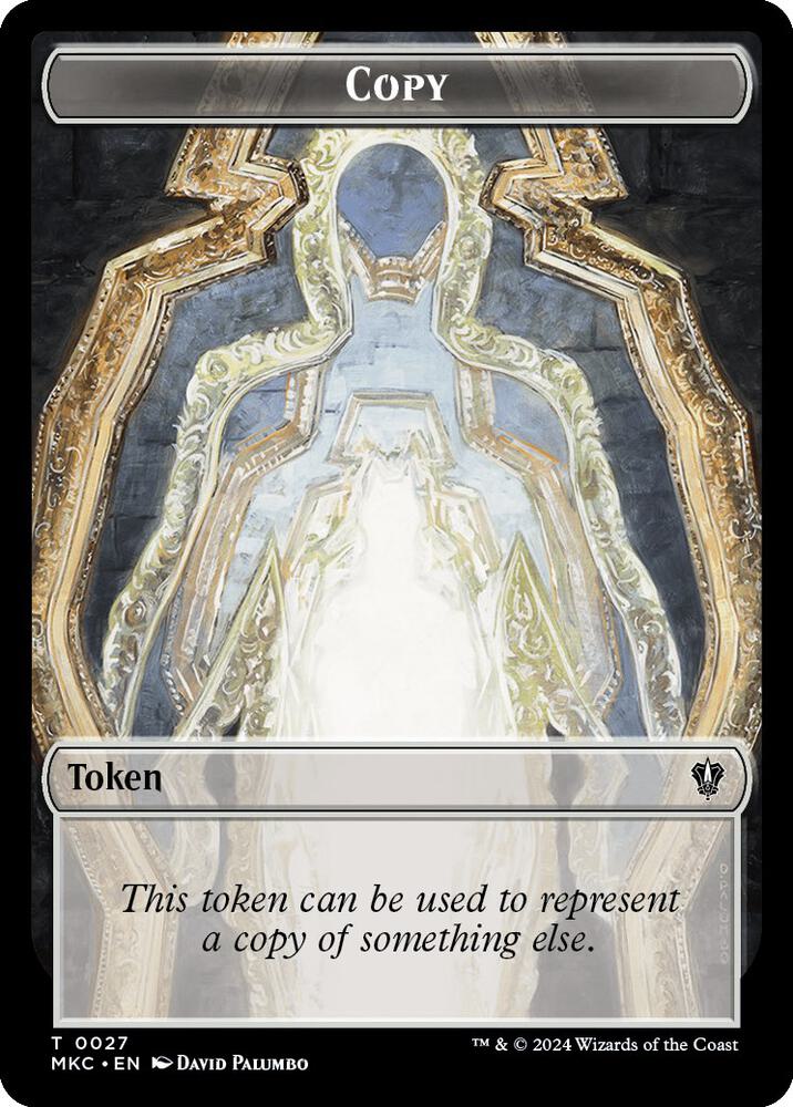 Copy // Zombie Double-Sided Token, Commander: Murders at Karlov Manor 27 // 11