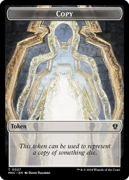 Copy // Zombie Double-Sided Token, Commander: Murders at Karlov Manor 27 // 11