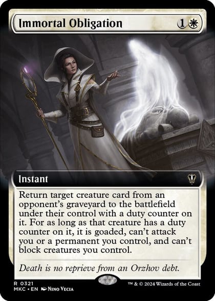 Immortal Obligation (Extended Art), Commander: Murders at Karlov Manor 321