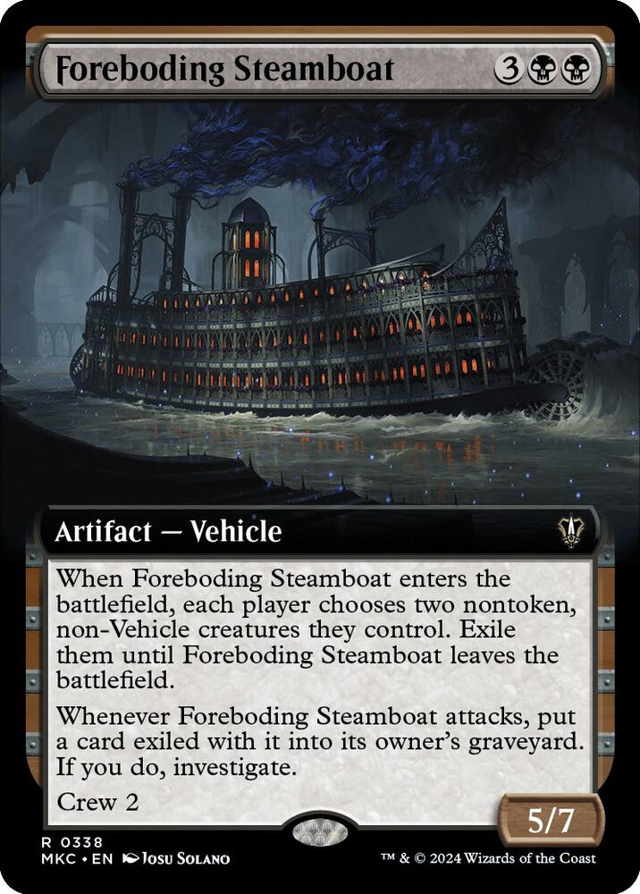 Foreboding Steamboat (Extended Art), Commander: Murders at Karlov Manor 338