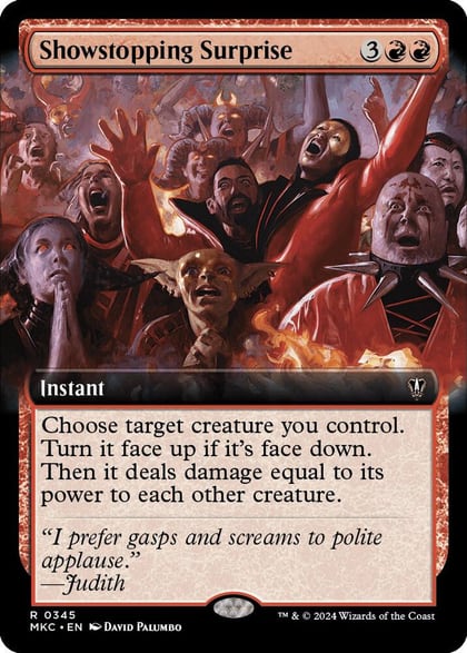 Showstopping Surprise (Extended Art), Commander: Murders at Karlov Manor 345