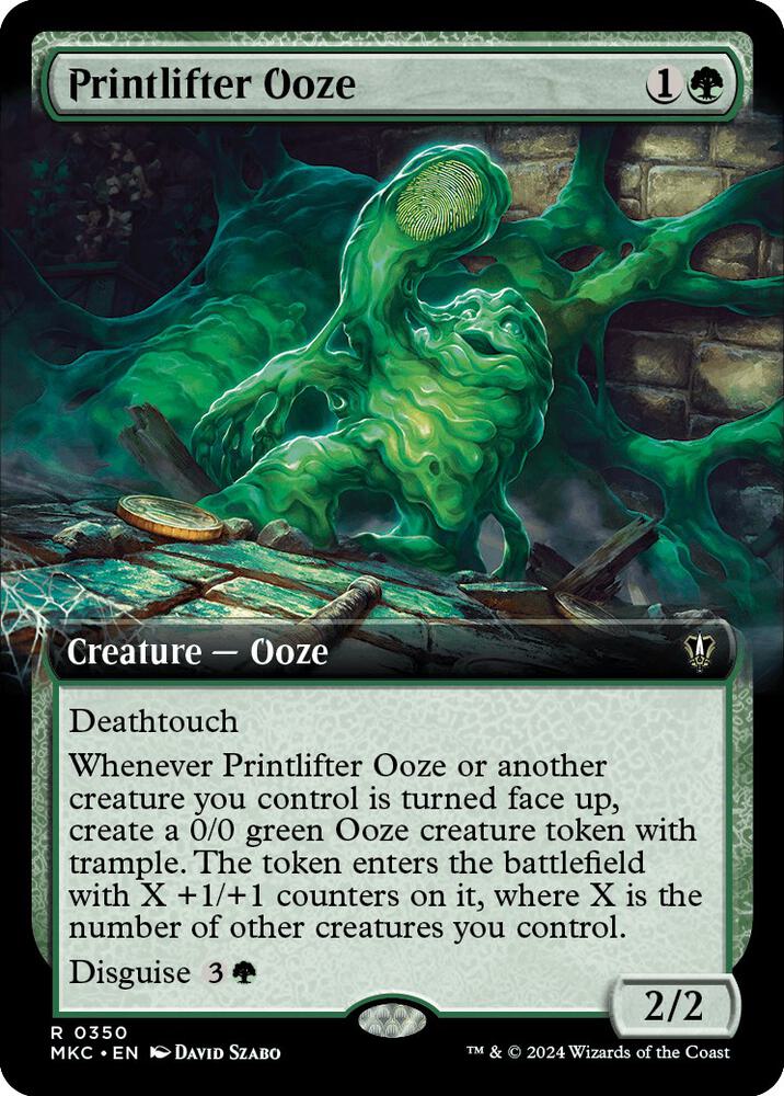 Printlifter Ooze (Extended Art), Commander: Murders at Karlov Manor 350
