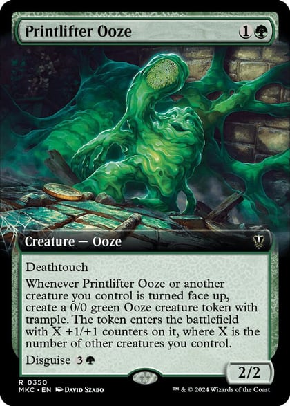 Printlifter Ooze (Extended Art), Commander: Murders at Karlov Manor 350