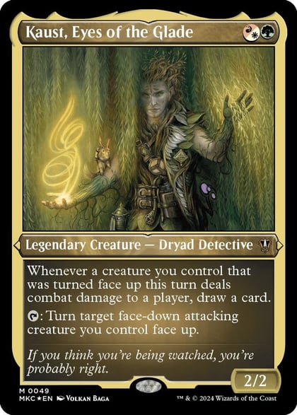 Kaust, Eyes of the Glade (Display Commander) - Thick Stock, Commander: Murders at Karlov Manor 49
