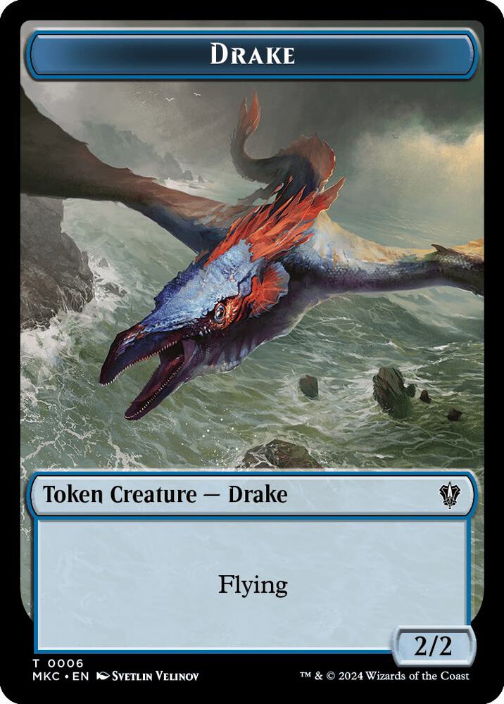 Drake // Koma's Coil Double-Sided Token, Commander: Murders at Karlov Manor 6 // 7