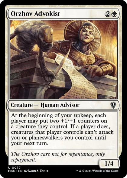 Orzhov Advokist, Commander: Murders at Karlov Manor 77