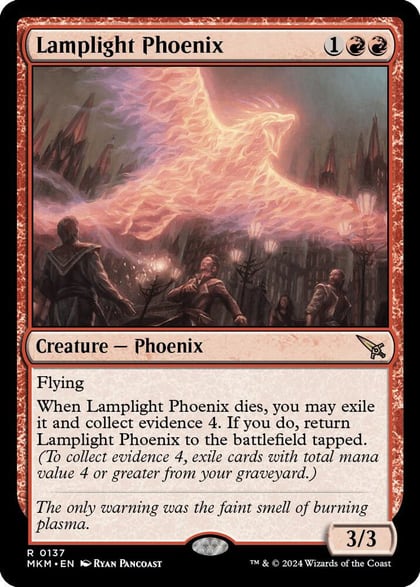 Lamplight Phoenix, Murders at Karlov Manor 137