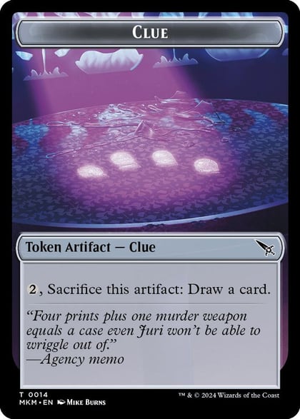 Clue (0014) // A 0041 Double-Sided Token, Murders at Karlov Manor 14 // 41