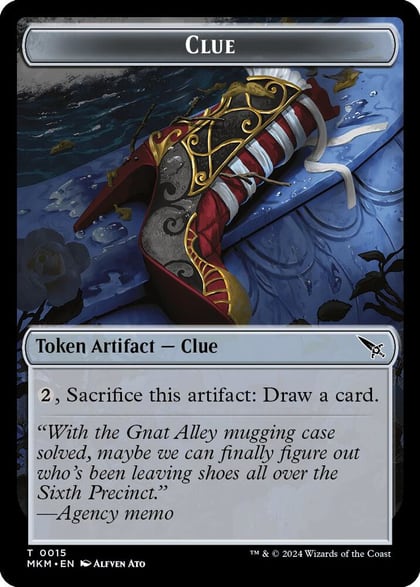 Clue (0015) // A 0042 Double-Sided Token, Murders at Karlov Manor 15 // 42