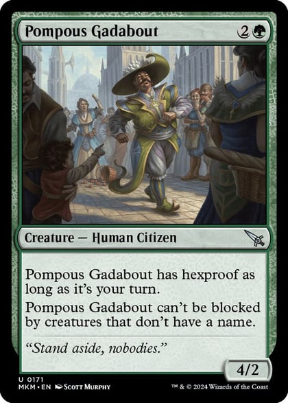 Pompous Gadabout, Murders at Karlov Manor 171