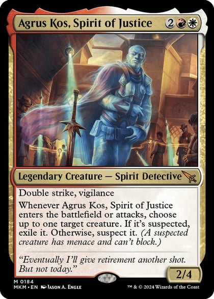 Agrus Kos, Spirit of Justice, Murders at Karlov Manor 184