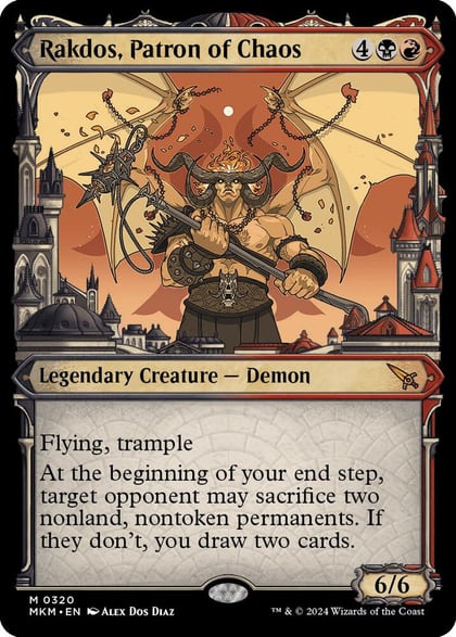 Rakdos, Patron of Chaos (Showcase) (0320), Murders at Karlov Manor 320