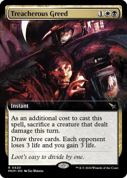 Treacherous Greed (Extended Art), Murders at Karlov Manor 420