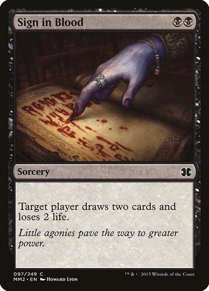 Sign in Blood, Modern Masters 2015 97