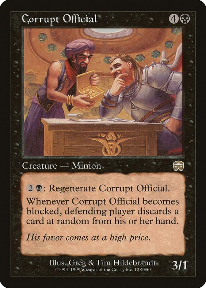 Corrupt Official, Mercadian Masques 128