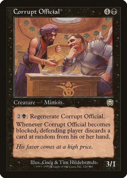 Corrupt Official, Mercadian Masques 128