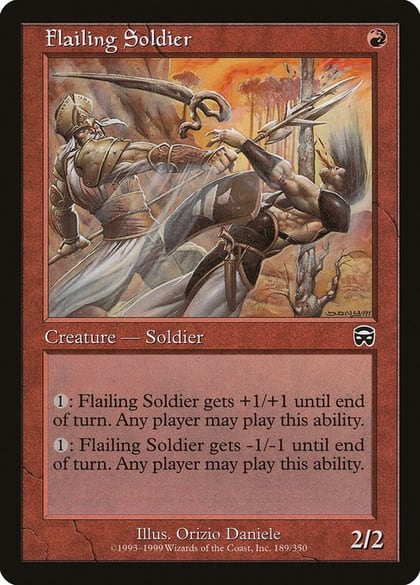Flailing Soldier, Mercadian Masques 189