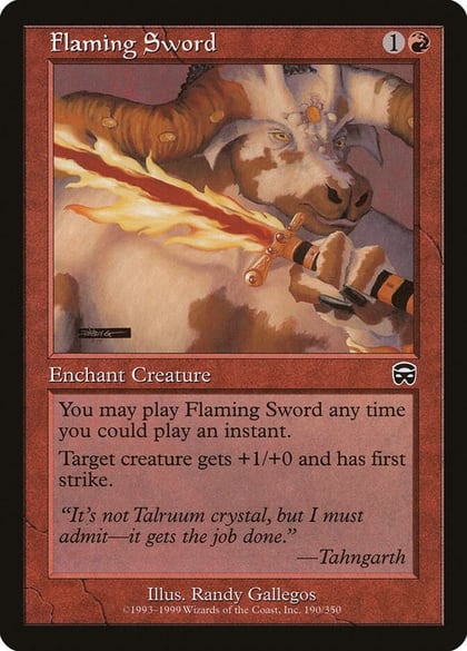 Flaming Sword, Mercadian Masques 190
