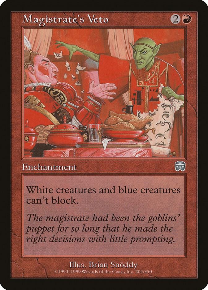 Magistrate's Veto, Mercadian Masques 204
