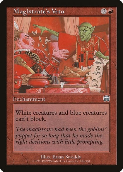 Magistrate's Veto, Mercadian Masques 204