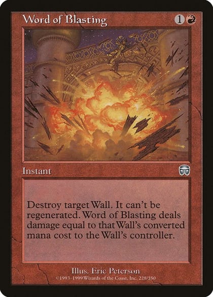 Word of Blasting, Mercadian Masques 228
