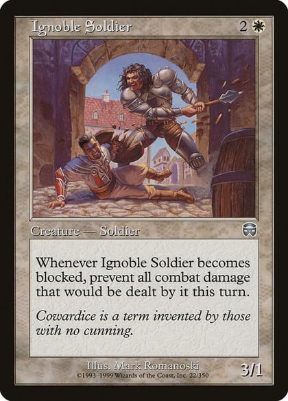 Ignoble Soldier, Mercadian Masques 22