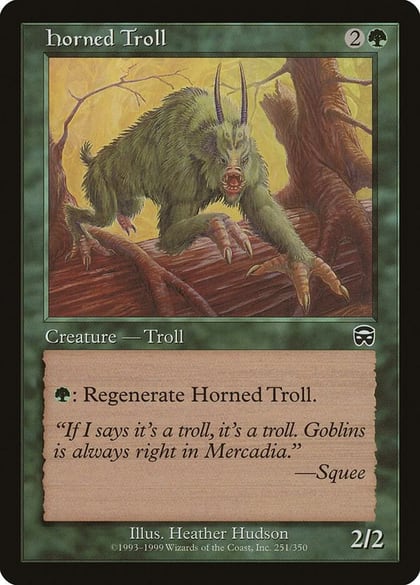Horned Troll, Mercadian Masques 251