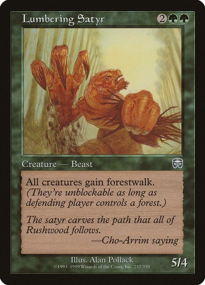 Lumbering Satyr, Mercadian Masques 257