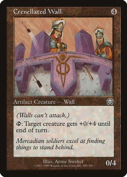 Crenellated Wall, Mercadian Masques 290