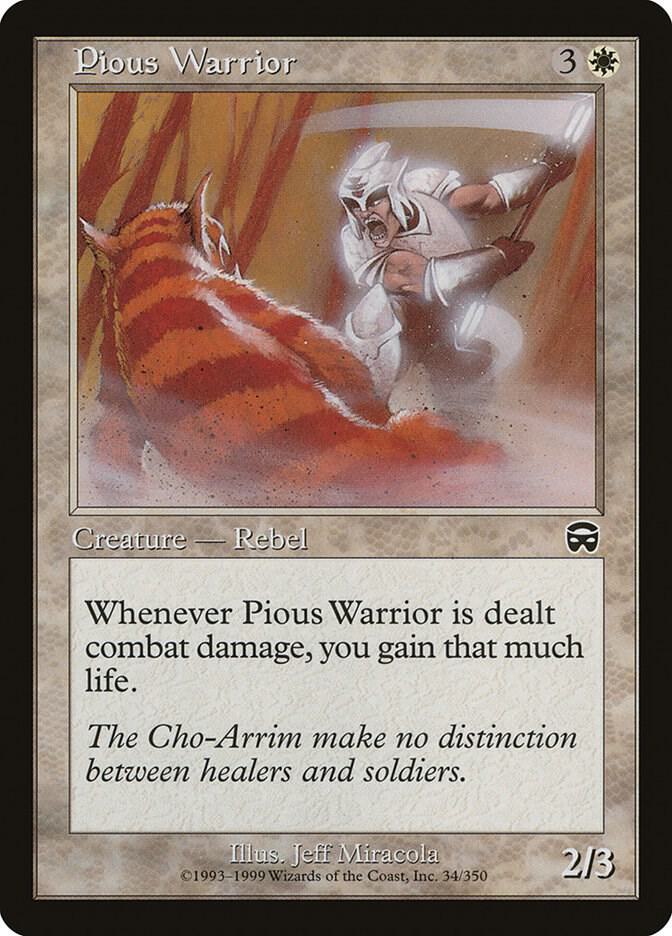 Pious Warrior, Mercadian Masques 34