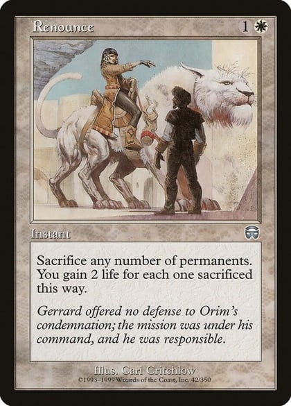 Renounce, Mercadian Masques 42