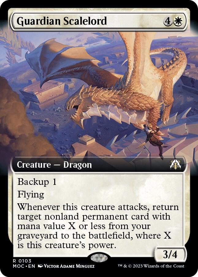 Guardian Scalelord (Extended Art), Commander: March of the Machine 103