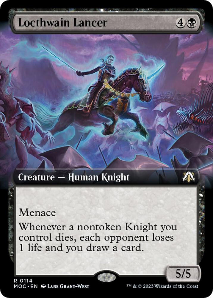 Locthwain Lancer (Extended Art), Commander: March of the Machine 114