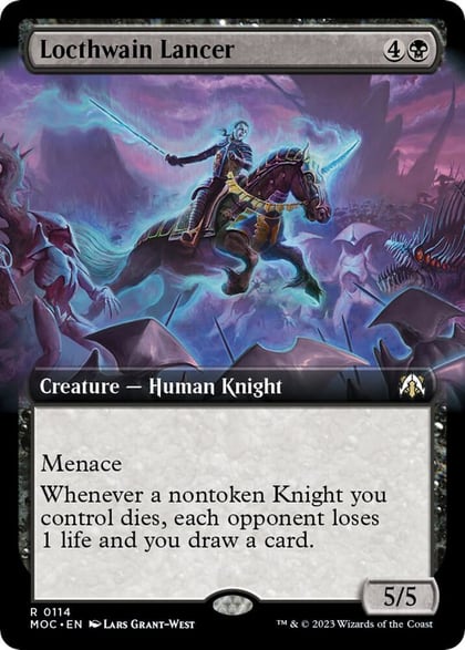 Locthwain Lancer (Extended Art), Commander: March of the Machine 114