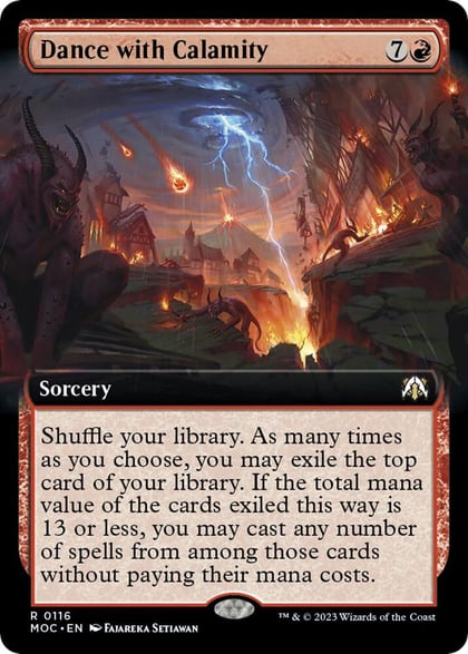 Dance with Calamity (Extended Art), Commander: March of the Machine 116