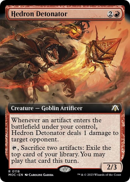 Hedron Detonator (Extended Art), Commander: March of the Machine 118