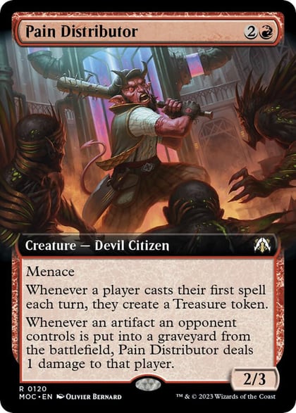 Pain Distributor (Extended Art), Commander: March of the Machine 120